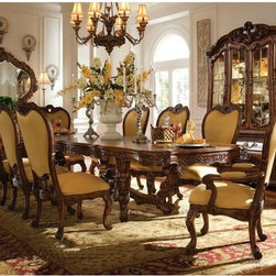 AICO Furniture - Palais Royale 11 Piece Rectangular Table Dining Set in Rococo C - Dining Sets