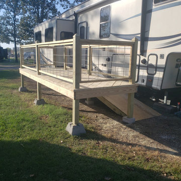 rv deck with ramp