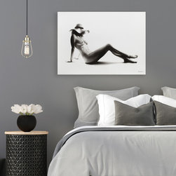Nude Woman Charcoal Study 52 by Ashvin Harrison - Drawings And Illustrations