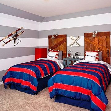 Boys Train Themed Room