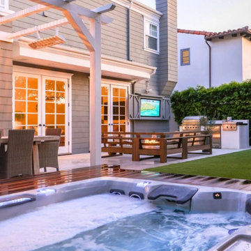 Spa and Deck Evening Ambiance