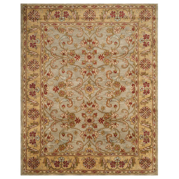 Safavieh Classic Collection CL324 Rug, Light Green/Gold, 8'3"x11'
