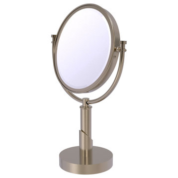 Tribecca 8" Vanity Top Make-Up Mirror 2X Magnification, Antique Pewter