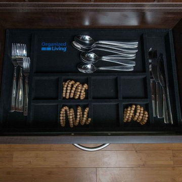 Organized Pantry Shelving | freedomRail Drawer Organizer