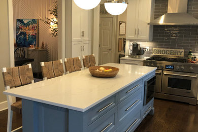 Kitchen - transitional kitchen idea in New York