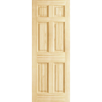 Colonial Six Panel Passage Door, Unfinished, 32"x96"x1.375"