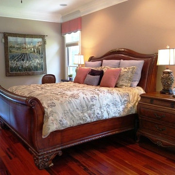 Lavender and Coral Master Bedroom