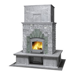 Tulikivi: TTU 2700/2 (see through Fireplace) - Indoor Fireplaces