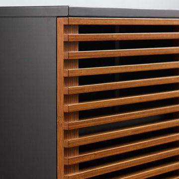 64" Rowan Media Center, Amber