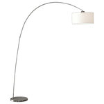 ARTIVA USA - Adelina Arched Brushed Steel Floor Lamp - Upgrade your living room with this simple, sleek modern Adelina arched floor lamp from Artiva USA. With an adjustable shade to let you direct the light right where you need it, this lamp is perfect addition to any home or office. Brighten up a dull corner or create an entirely new contemporary feel in your favorite living space with this exceptional arched brushed steel floor lamp. With an arch so dramatic you will think you are looking at a piece of modern art, this lamp will provide both light and a conversation starter in your living room.