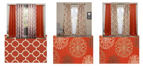 Rug Curtain Combo, Matching Rugs And Curtains