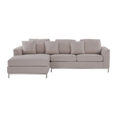 50 Most Por Contemporary Corner Sofas For 2018 Houzz Uk Beliani Llc Oslo Fabric Corner 4 Seater Beige Sofa Sofas