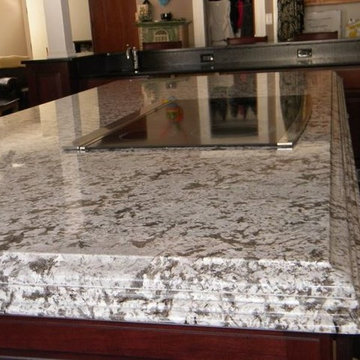 Cambrian Black Antique / Bianco Antico Granite Countertops