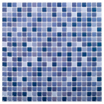 Truu Design Plastic Peel/Stick Backsplash Wall Tile Set Multi-Color (Set of 6)