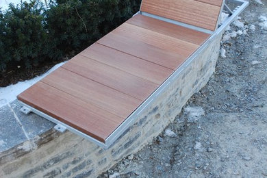 Ritchie rooftop furniture - cantelivered lounger /bench