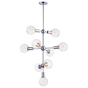 Molecule 9-Light Pendant with G40 PR LED Bulbs
