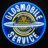 Neonetics Home Decorative Oldsmobile Service Neon Sign With Silkscreen Backing