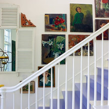 Paintings on stairs