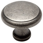 Cosmas - Cabinet Knob, 1-1/8" Diameter, Weathered Nickel, Set of 10 - Price is for 10 knobs
