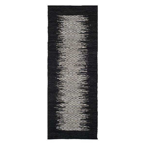 Safavieh Vintage Leather Collection VTL387 Rug, Light Grey/Black, 2'3