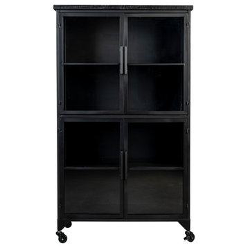 Black Wooden Classic Cabinet | DF Ferre, Large