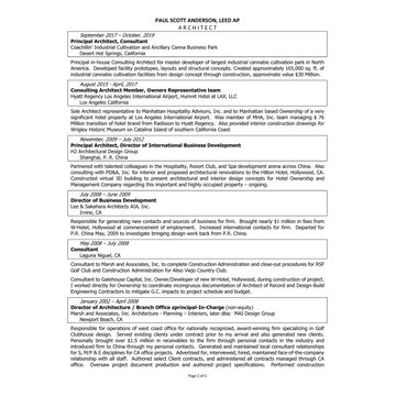 Paul Scott Anderson - General Resume, Pg. 2