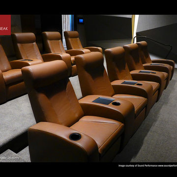 Amazing Theater with seats by CINEAK SEATING