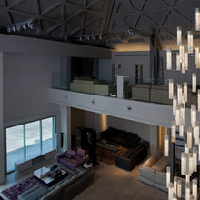 Lights: High Ceiling Living Room