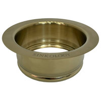 SinkSense Satin Gold 3.5" Disposal Flange Drain with Stopper