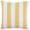 Ashley Hutto Throw Pillow, Yellow and White