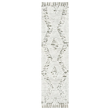 Safavieh Vermont Collection VRM501A Rug, Ivory/Green, 2'3" x 8'