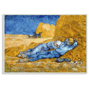 Break Time Yellow Blue Van Gogh Classical Painting, 13"x19"