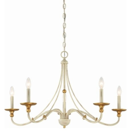 Minka Lavery 1044 Westchester County 5 Light 34"W Taper Candle - Farm House