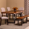 Emerson 6-Piece Rectangle Dining Set With Bench and Chairs
