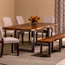 Emerson 6-Piece Rectangle Dining Set With Bench and Chairs