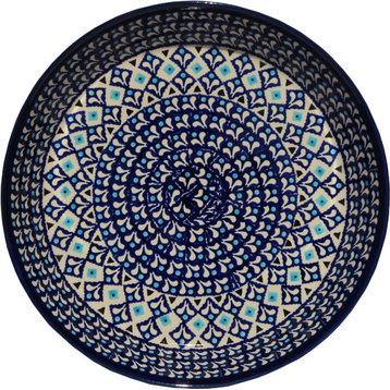 Polish Pottery Dish Pie Plate, Pattern Number: 217a