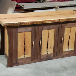 Office Cabinet in Cherry and Walnut - Filing Cabinets