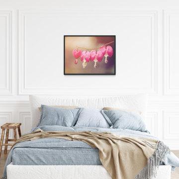Be Still My Bleeding Heart Warm Summer Glow Floral Wall Art Prints