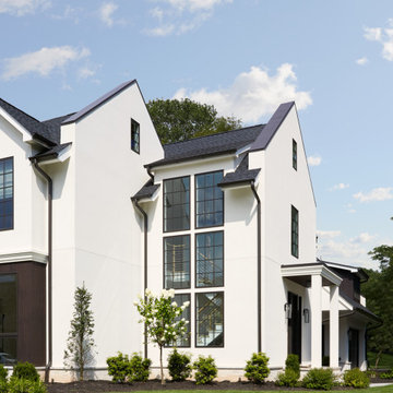 Side entrance of modern home