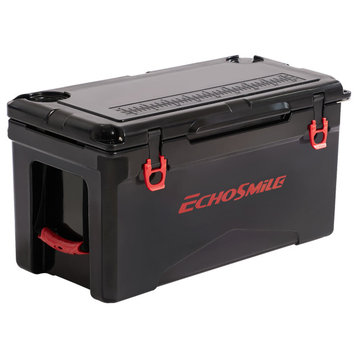 EchoSmile 35 qt. Rotomolded Cooler, Black and Red