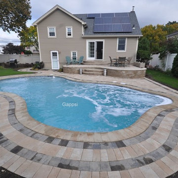 Freeform Gunite Swimming Pool, Massapequa NY 11758, by Gappsi