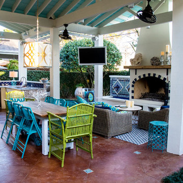 Mexican Inspired Old Metairie Residence
