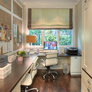 75 Beautiful Built In Desk Home Office Pictures Ideas Houzz