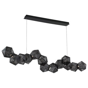 Modern Forms PD-62864 Riddle 64"W Integrated LED Linear - Black