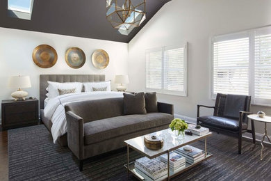 This is an example of a transitional bedroom in Chicago.
