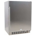 EdgeStar - EdgeStar CBR1501OD 24"W 142 Can Built-In Outdoor Beverage Cooler - Stainless - Product Highlights: Outdoor Approved: This refrigerator can handle the elements in outdoor applications, whether that be your outdoor kitchen, bar, or garage  Large Capacity: Included glass shelves allow you to neatly store up to 142 twelve ounce cans  Fan Cooled: Fan circulated cooling is less likely to produce cold spots than plate-cooled units and, you guessed it, this unit features fan circulated cooling so you know your beverages will all receive equal treatment  High Quality Stainless Steel: A sleek-looking, modern stainless door looks great and maintains a cool interior temperature   Features: