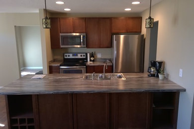Example of a trendy kitchen design in Austin