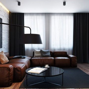 Unique Apartment Design. 3D Visualization