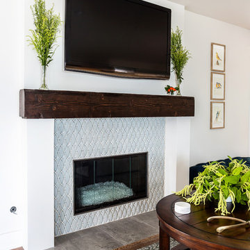 HGTV Modern Farmhouse Marine Blue Kitchen