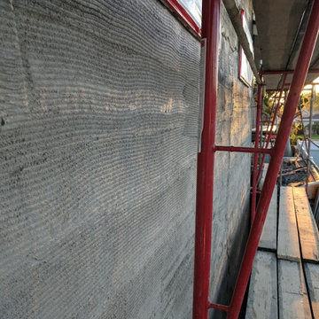 House Re stucco, Siding & Stacked Stone | In Process